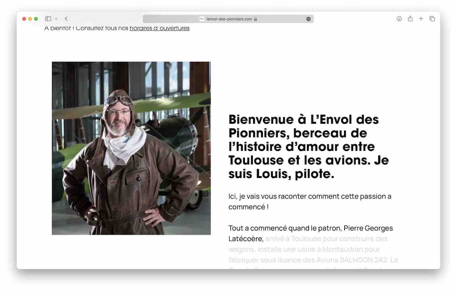 Site Envol des pionniers — Hans Zengler